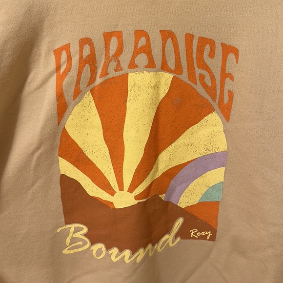 Roxy Juniors' Paradise Bound Oversized Sweatshirt size small - Picture 4 of 7